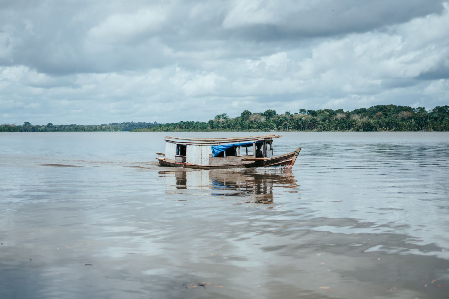 Vista do rio Mamoré em Guajará-Mirim, Rondónia
