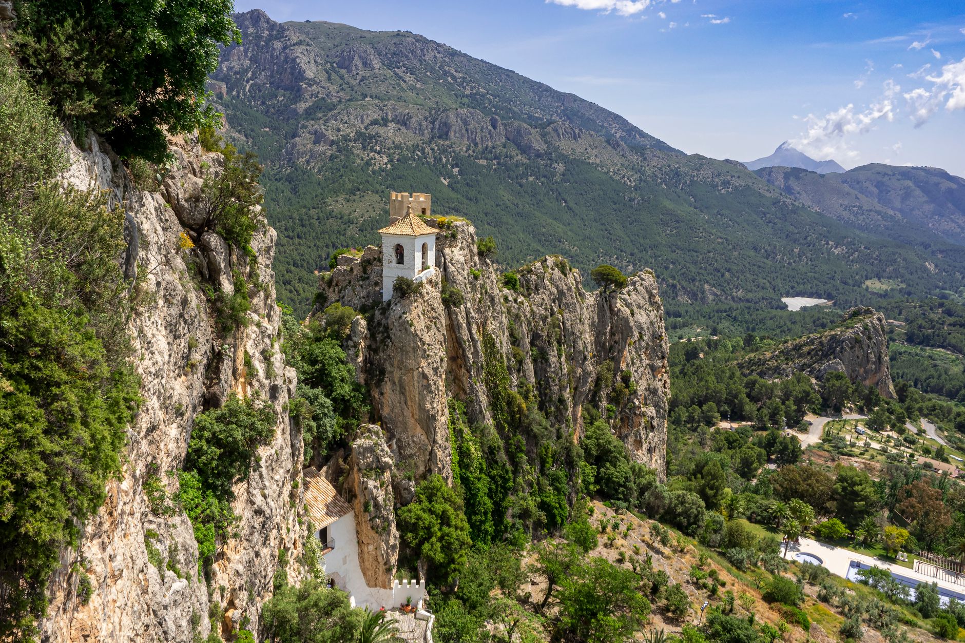 Vista da Serra Blanca a partir dos arredores de Marbella