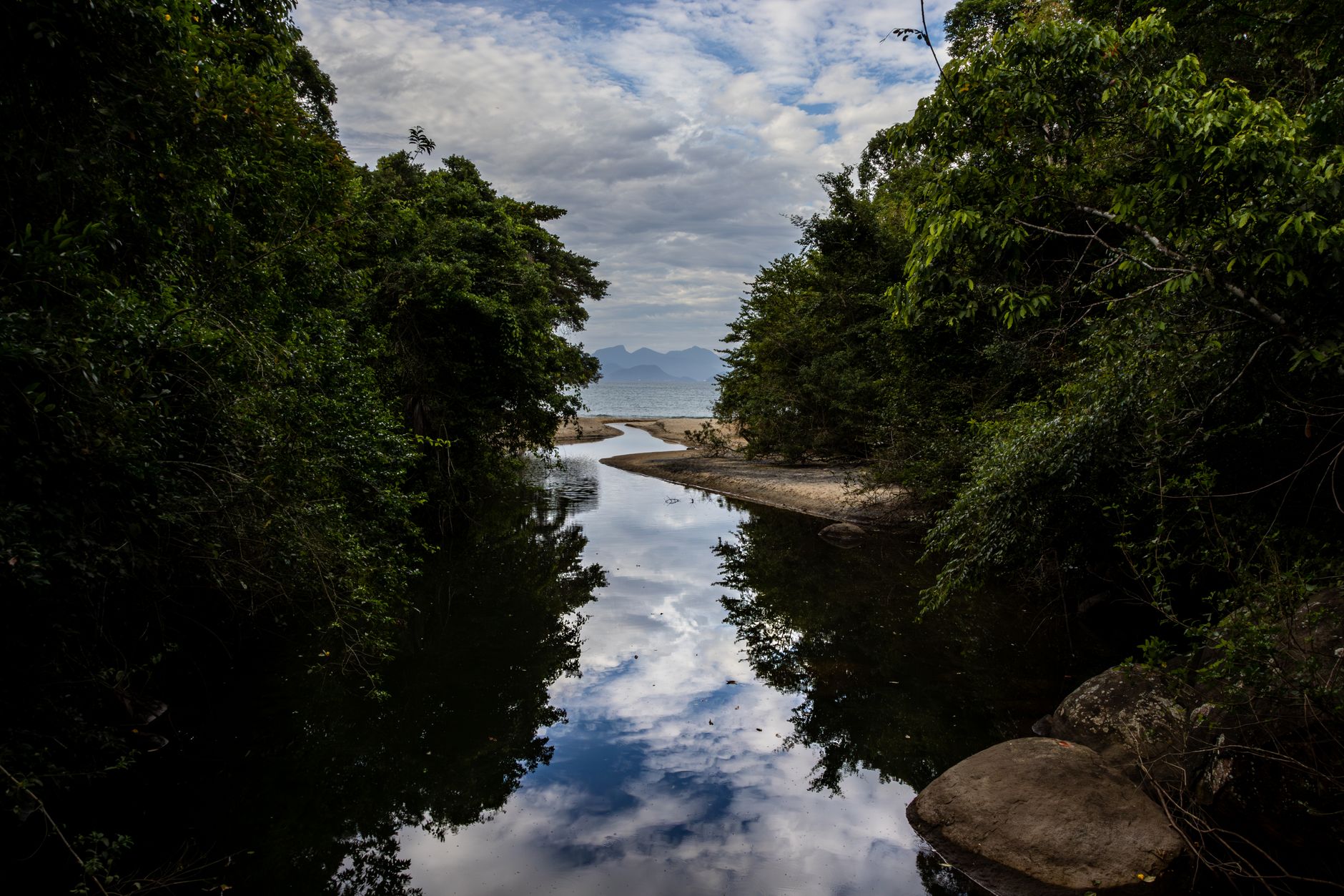 Céu nublado sobre Porto Velho durante a época chuvosa