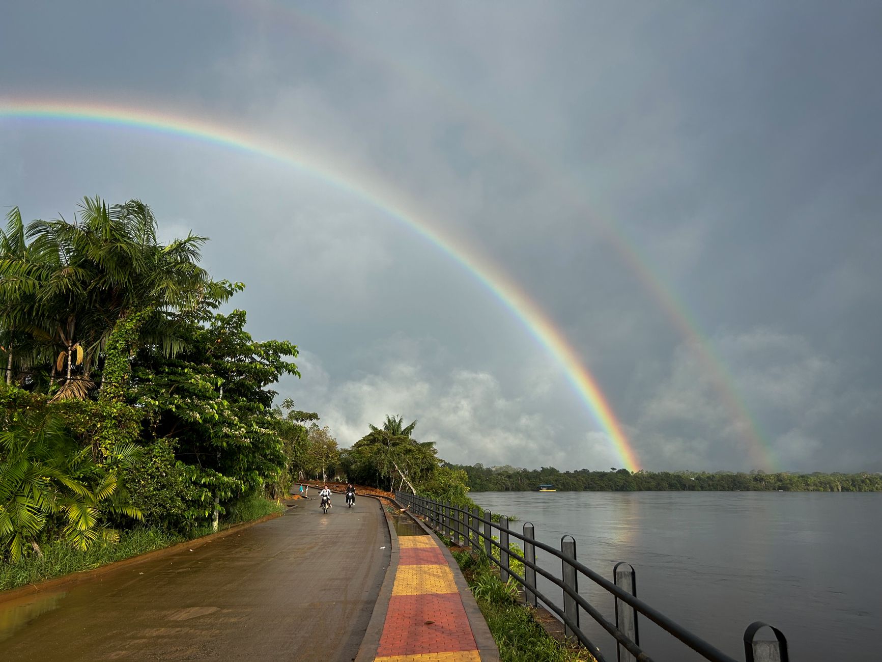 Rio Branco durante a estação chuvosa em Roraima