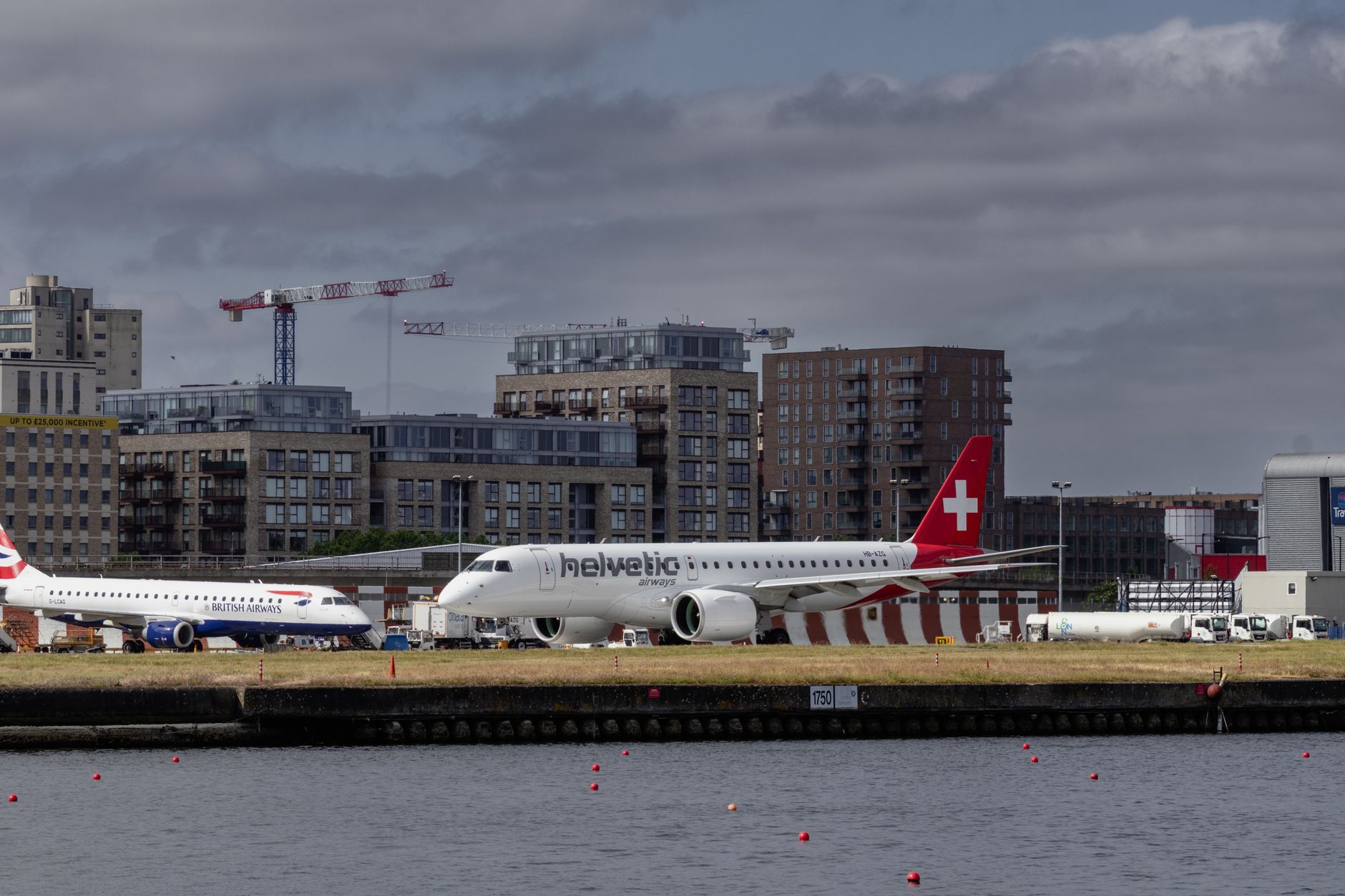 Zona próxima do aeroporto de Liverpool