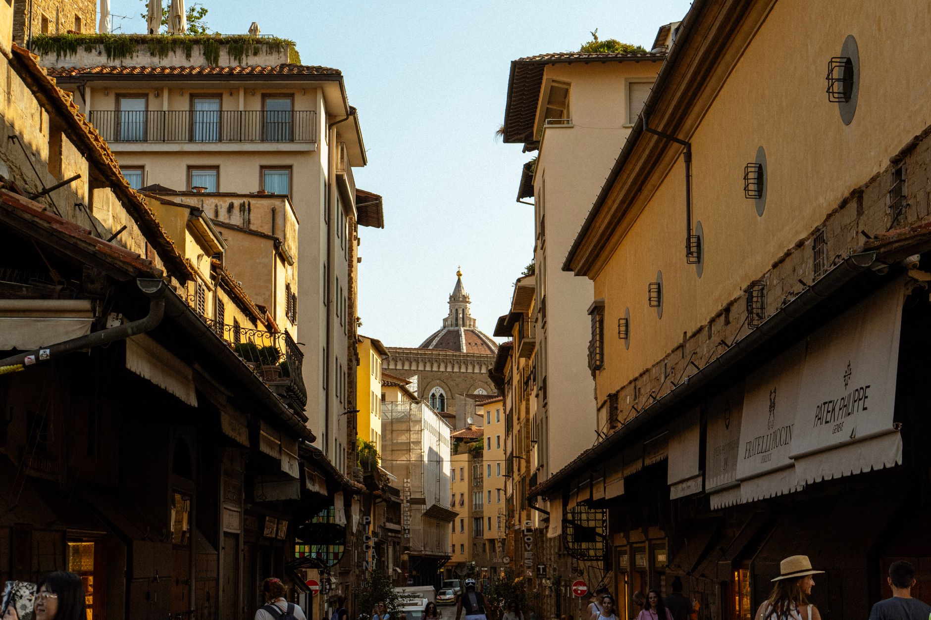 Ruas de Florence numa tarde de primavera