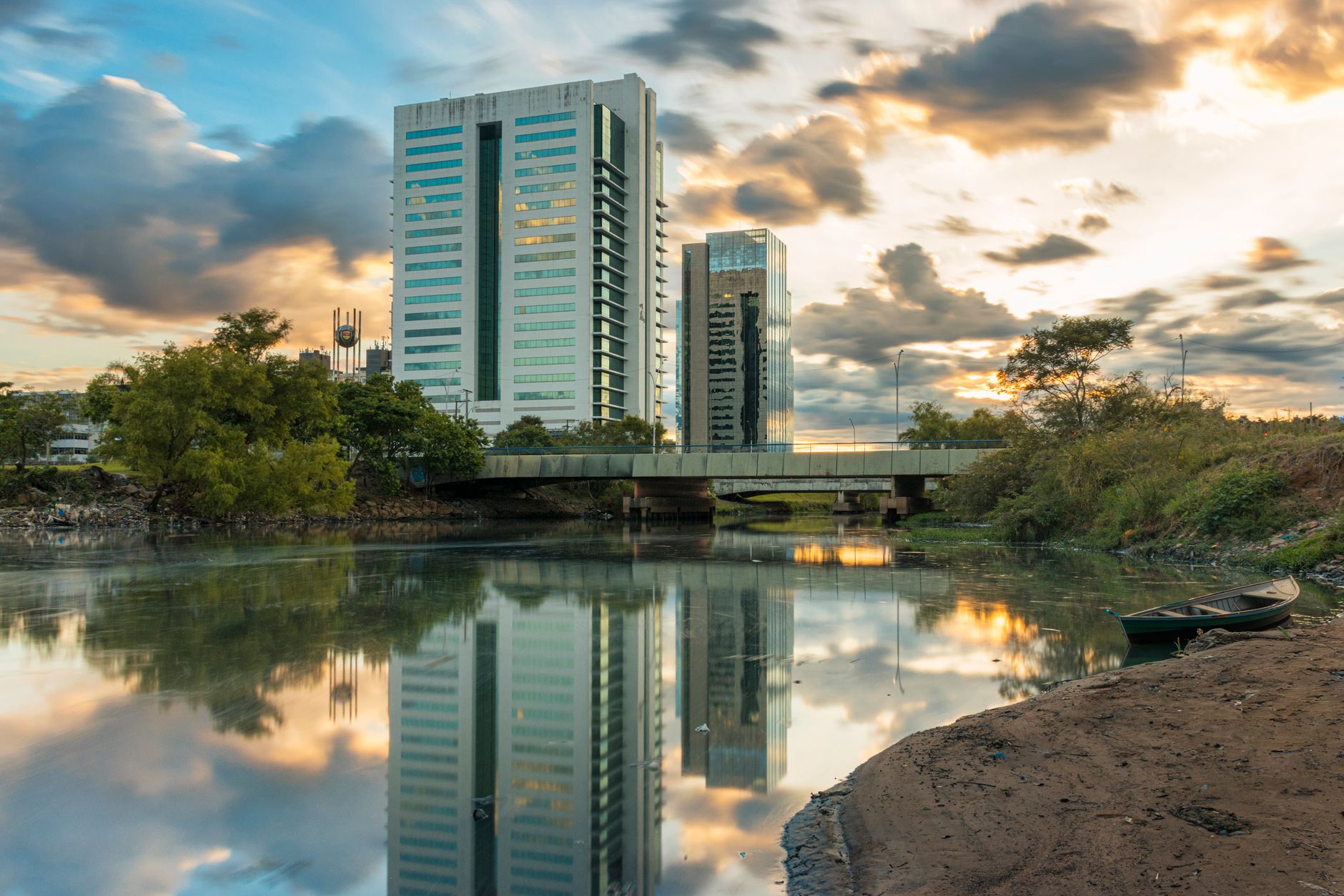 Por do sol no Rio Madeira em Porto Velho