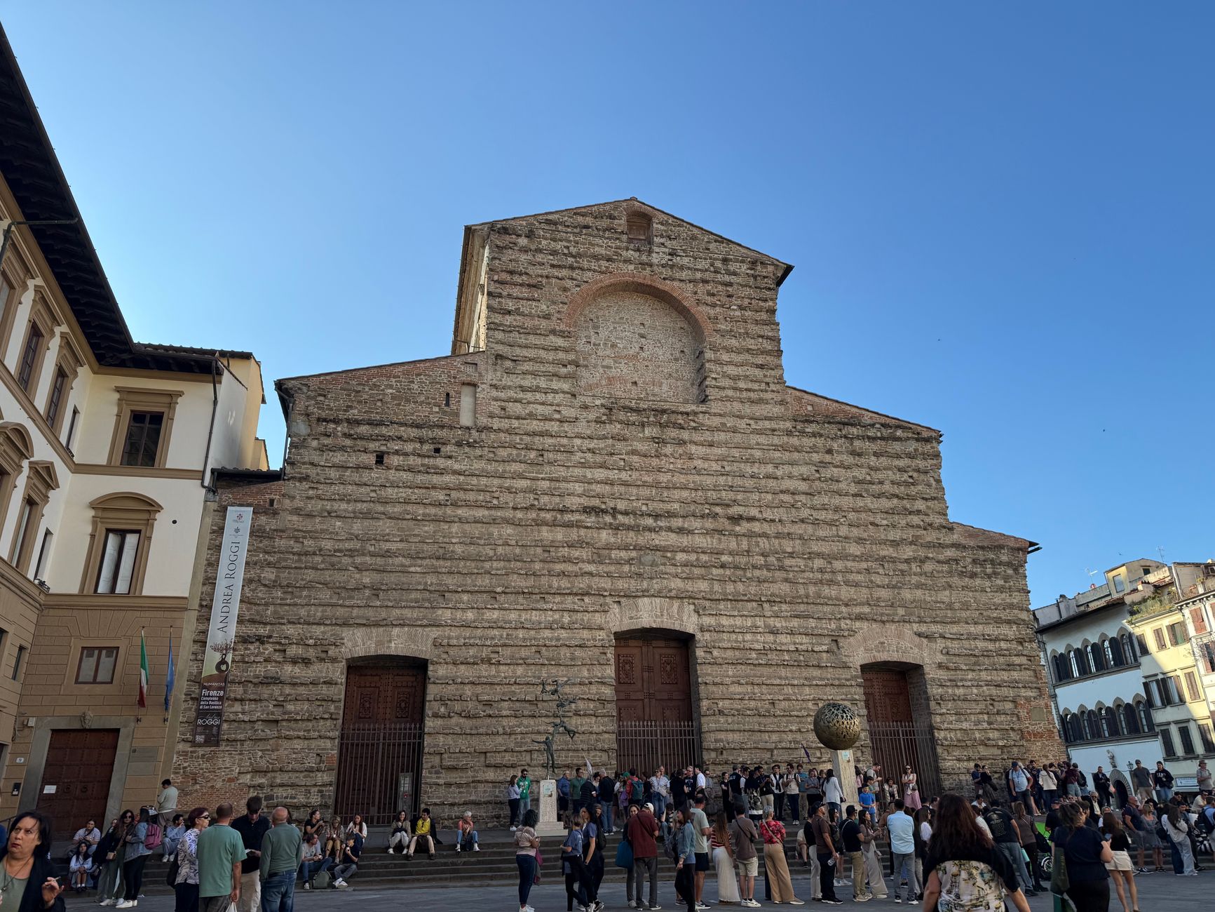 Praça histórica no centro de Florence