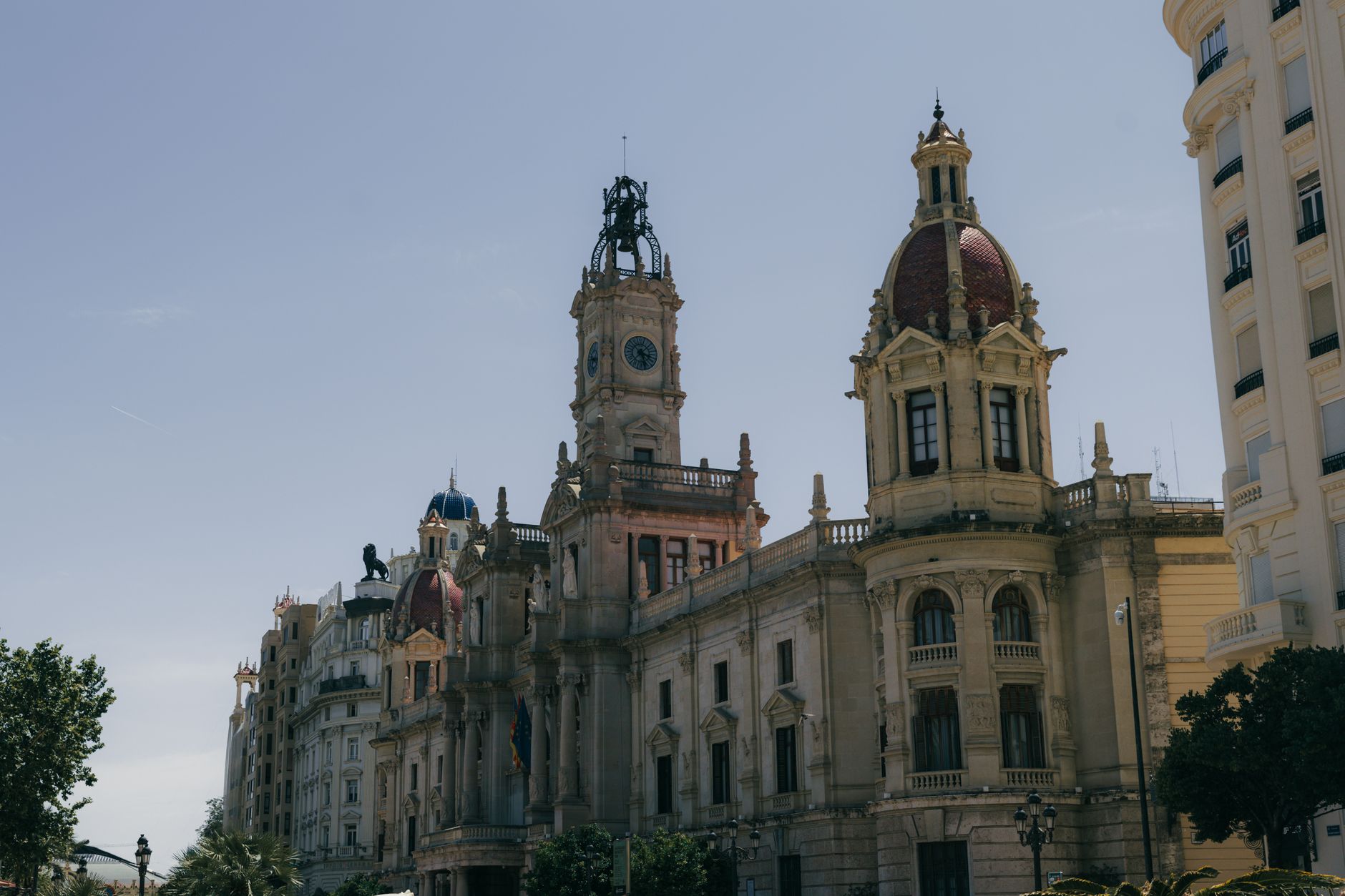 Praça histórica no centro de Valencia