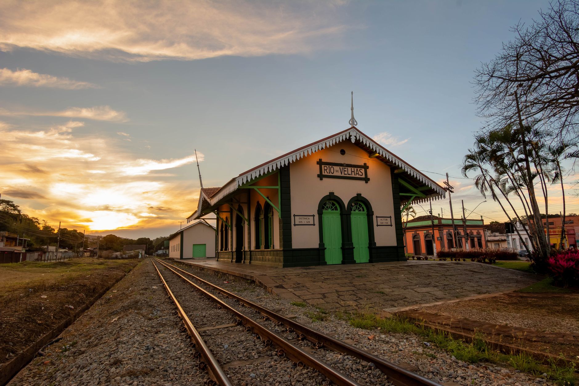 Antiga estação ferroviária histórica em Guajará-Mirim
