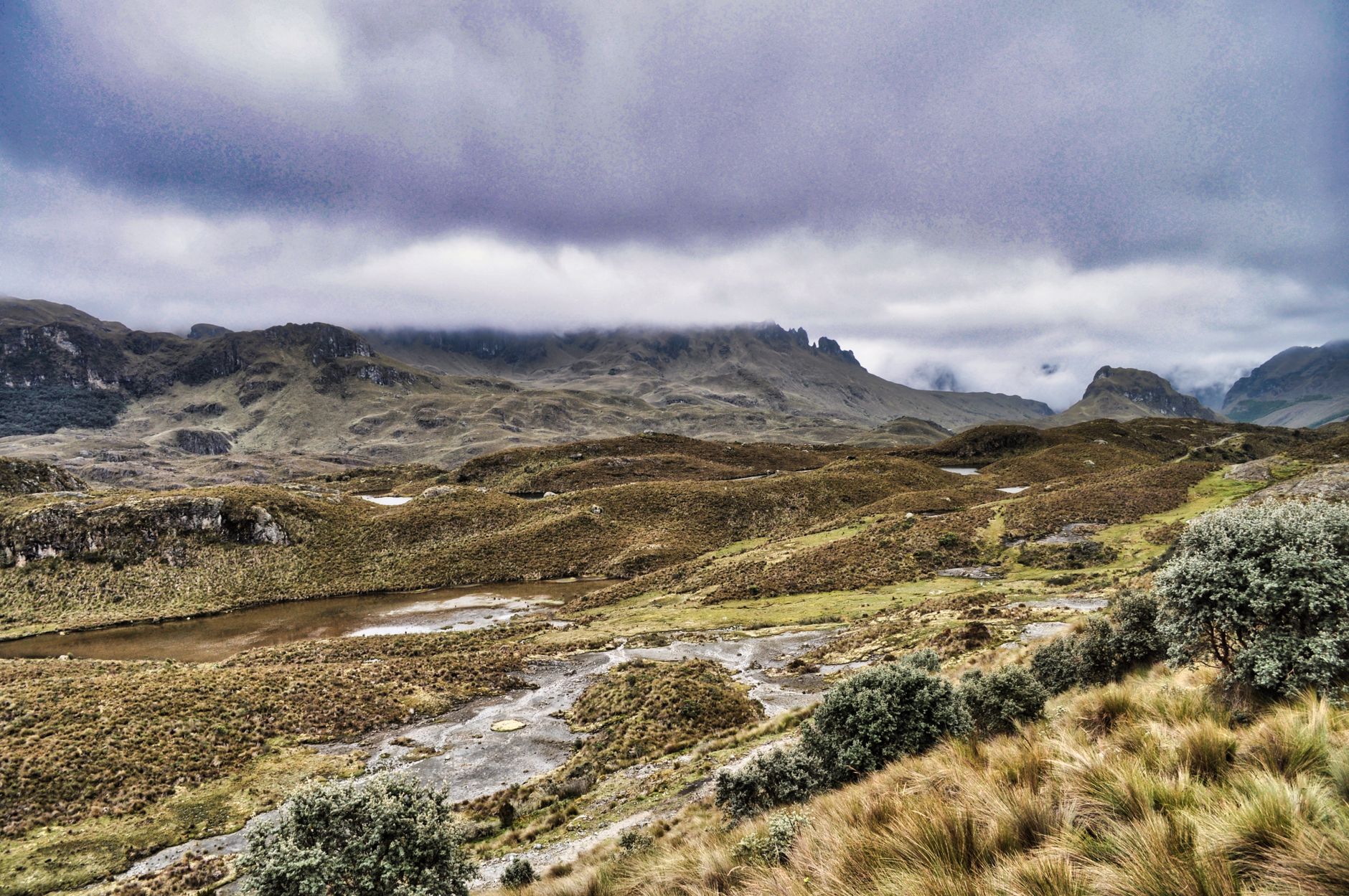 Paisagem andina nos arredores de Cuenca